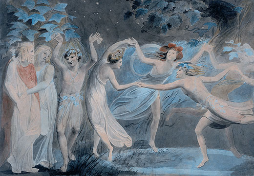 Oberon, Titania and Puck with Fairies Dancing